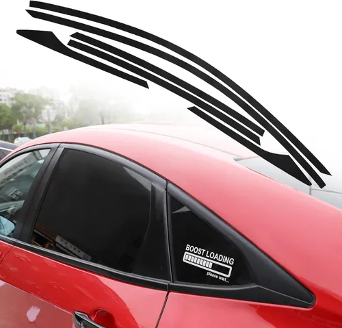 Vista 8 de TOMALL Calcomanías de vinilo para borde de ventana de automóvil compatibles con Honda 10th Civic 2016 2017 2018 2019 2020 2021 Accesorios de tira