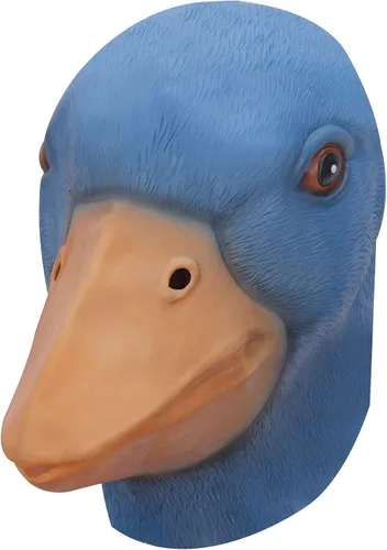 Vista 3 de Máscara de cabeza de animal para Halloween, disfraz de pato, Unitamaño