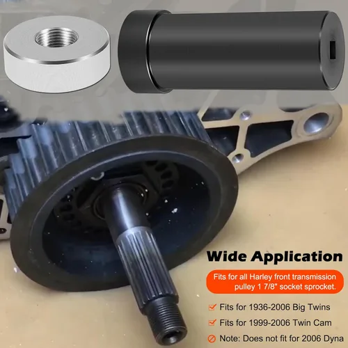 Vista 2 de Bonbo Llave de piñón de eje principal de 1 7/8 pulgadas con accionamiento de 1/2 pulgada para motor Harley-Davidson Big Twins Engine 1936-2006