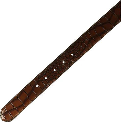 Vista 3 de Stacy Adams Cinturón Ozzie Croc en relieve para hombre