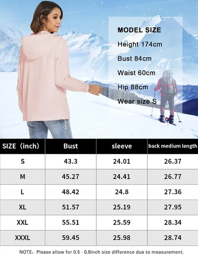 Vista 6 de TCOT Chaquetas de lluvia para mujer, impermeables, rompevientos, ligeras y portátiles