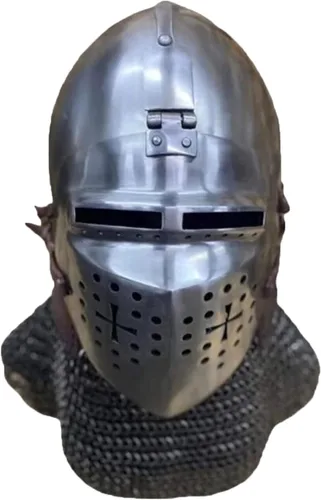 Vista 8 de BLUEBIRD MEDIEVAL - Casco medieval Bascinet para cosplay casco SCALARP regalo coleccionable