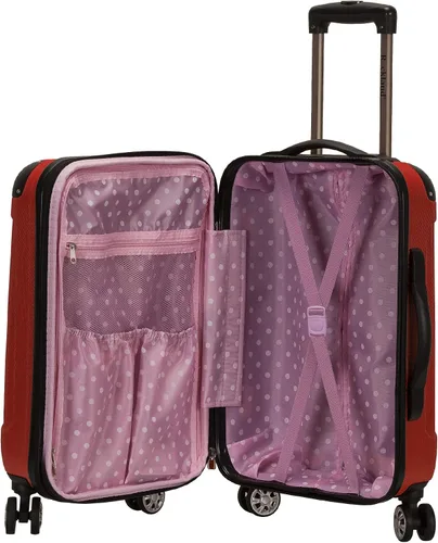 Vista 4 de Rockland London Equipaje con carcasa rígida con ruedas, Rojo), F190-RED