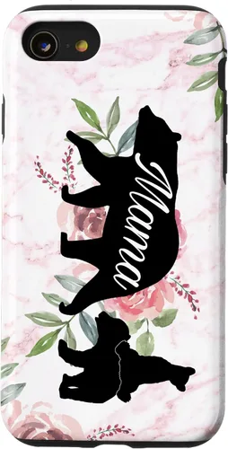 Vista 18 de Mama Bear Mom Gift Phone Holder - 2 Cubs Kiddo Mom Case for iPhone 17