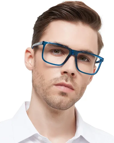 Vista 10 de MARE AZZURO Gafas de Lectura Cuadradas Grandes +1.0 para Hombre Lectores Grandes Cara Grande 1.0 1.25 1.5 1.75 2.0 2.25 2.5 2.75 3.0 3.5 4.0 5.0 6.0