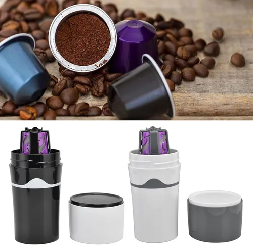 Vista 9 de Cafetera de goteo portátil para viajes, cafetera de goteo K Cup, máquina de café por goteo, cafetera portátil para viajes y campamento