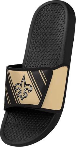 Vista 3 de FOCO New Orleans Saints NFL Legacy - Sandalias deportivas para hombre, talla M