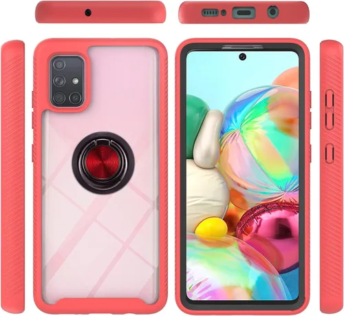 Vista 23 de Funda compatible con Xiaomi Poco X3 NFC, compatible con Xiaomi Poco X3 Pro/Poco X3 Ring Stand 3 en 1, color negro