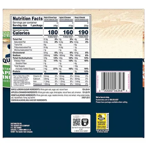 Vista 2 de Vasos instantáneos de avena express, paquete variado, 12 unidades (1.69 onzas, 12 unidades (1 paquete))