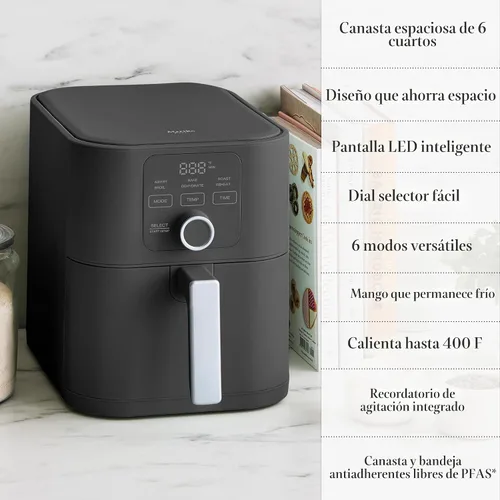Vista 12 de Martha Stewart Freidora de aire 6 cuartos de galón, 6 en 1, hornear, asar, freír al aire, deshidratar, recalentar, cesta antiadherente de cerámica