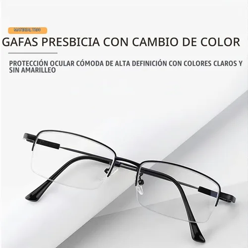Vista 5 de Gafas de lectura multienfoque progresivas fotocromáticas Gafas de sol de transición con protección UV Lectores de sol anti luz azul