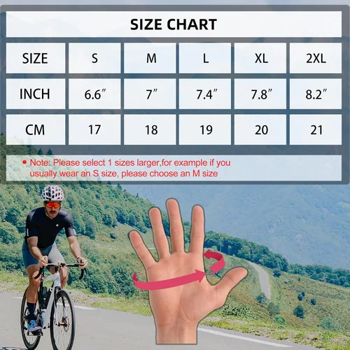 Vista 6 de Darevie Guantes de ciclismo de alta velocidad, guantes de ciclismo de medio dedo, guantes de ciclismo absorbentes de impacto, transpirables