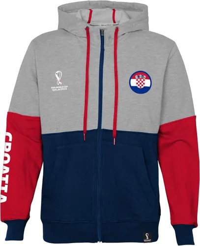 Vista 25 de Outerstuff Sudadera internacional de fútbol para hombre Copa Mundial de la FIFA Panel de contraste de país con capucha de forro polar