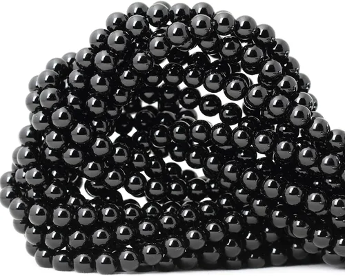 Vista 31 de Cuentas redondas sueltas de ágata estilo antiguo vena de dragón de 6mm, cuentas para diseño de joyas, 60 cuentas Ágata de vena de dragón