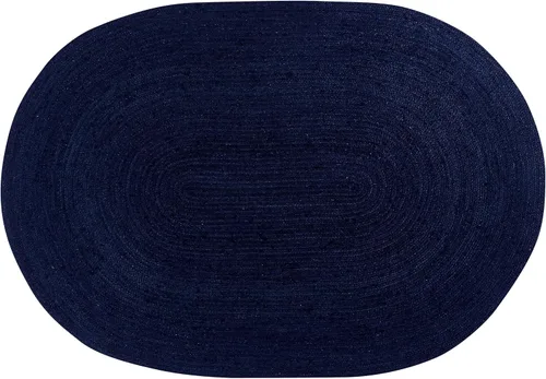 Vista 12 de Super Area Rugs Alfombra de yute – Alfombra reversible de fibra natural – Revestimiento ecológico para suelo de cocina – Puerta tejida a mano
