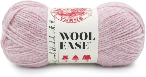 Vista 37 de Lion Brand Yarn, Wool-Ease - Ovillo de punto y ganchillo color rosa, 1