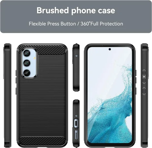 Vista 2 de Asuwish Funda de teléfono para Samsung Galaxy A54 5G con protector de pantalla de vidrio templado y accesorios de celda de silicona TPU suave