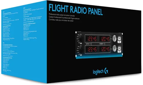 Vista 7 de Logitech G Panel de radio de vuelo USB G Pro