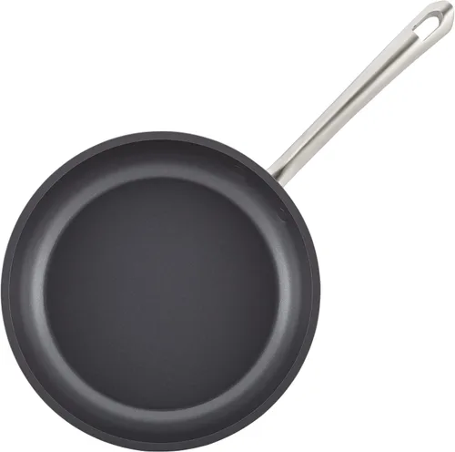 Vista 15 de Anolon Accolade - Juego de ollas y sartenes antiadherentes anodizadas forjadas, juego de utensilios de cocina de inducción, 12 piezas, gris piedra