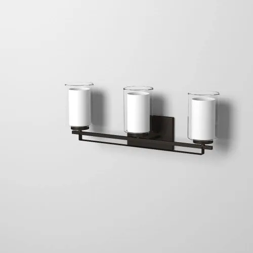 Vista 6 de Minka Lavery Parsons 6103-84 - Lámpara de pared para baño, 3 luces, níquel