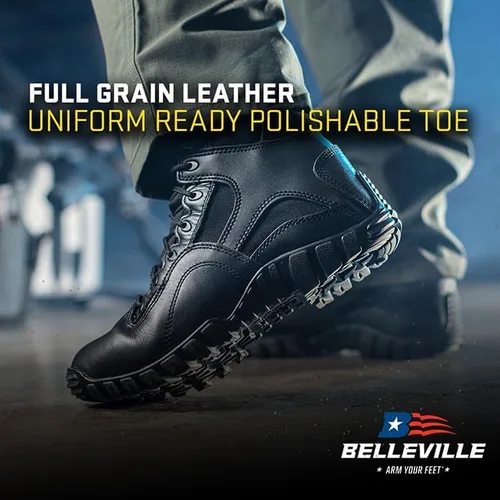 Vista 4 de TACTICAL RESEARCH TR Khyber TR960Z Botas tácticas con cremallera lateral para hombre