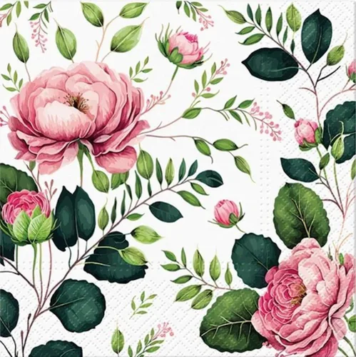 Vista 14 de English Roses Bird - Servilletas de papel bonitas, 20 servilletas florales de 13 pulgadas, servilletas suaves de 3 capas para fiesta de jardín