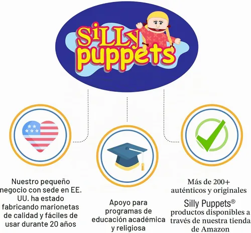 Vista 5 de Marioneta estilo ventrílocuo de 25 pulgadas, Bobby, Peach Boy, cuerpo completo