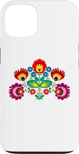 Vista 7 de iPhone 16 Polish Traditional Folk Pattern, Eastern Folklore Case