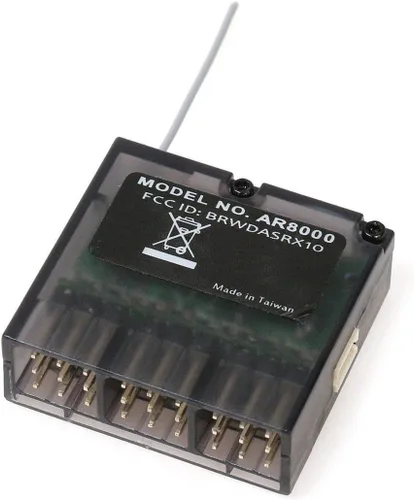 Vista 8 de Receptor RC de velocidad rápida para espectro AR8000 8CH DSM2 DSMX DX7 DX8 DX9 DX18