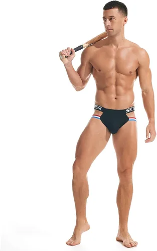 Vista 104 de SKYSPER Jock Strap Athletic Supporter para hombres Sexy Jockstrap Ropa interior masculina