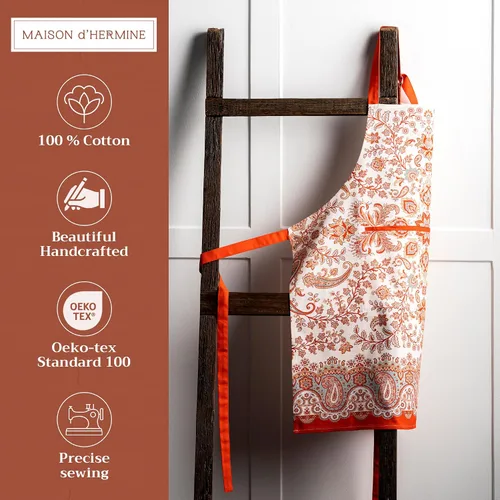 Vista 387 de Maison d' Hermine Delantales para mujer con bolsillo, 100% algodón (27.50 x 31.50 pulgadas)
