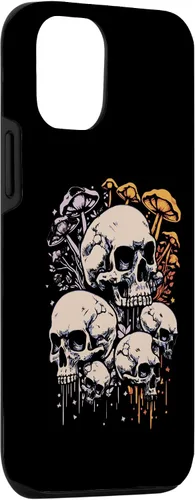 Vista 3 de iPhone 15 Shrooming Skull Fungi Mycology Hunter - Mushrooming Mushroom Case