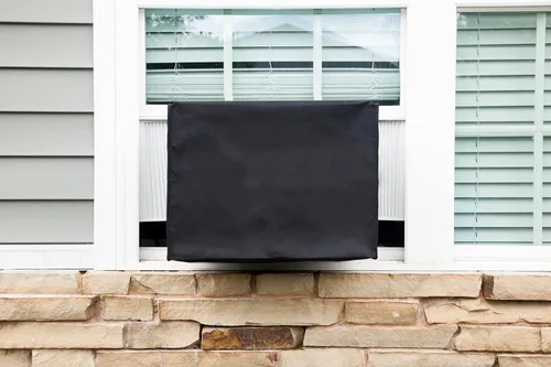 Vista 3 de Cubiertas resistentes de protección de aire acondicionado para ventanas.