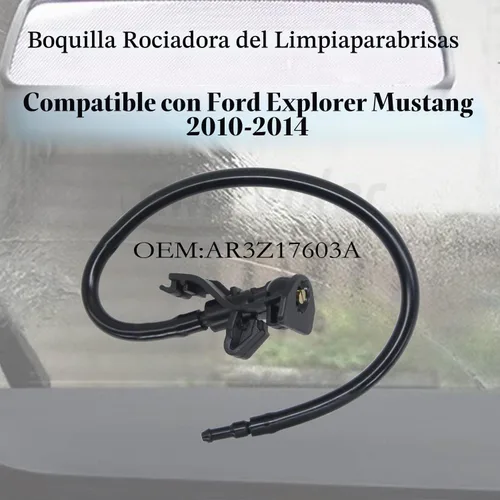 Vista 2 de 2 boquillas de limpiaparabrisas delantero de repuesto para Ford Explorer Mustang 2010-2014. OEM: AR3Z17603A negro