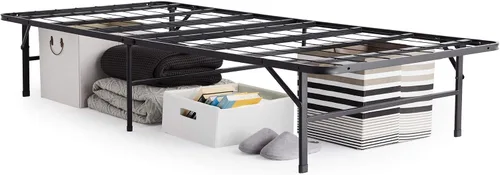 Vista 5 de STRUCTURES - Base de cama plegable – Base de cama de plataforma y somier en uno – Soporte fuerte y resistente – Silencioso sin ruido – Instalación