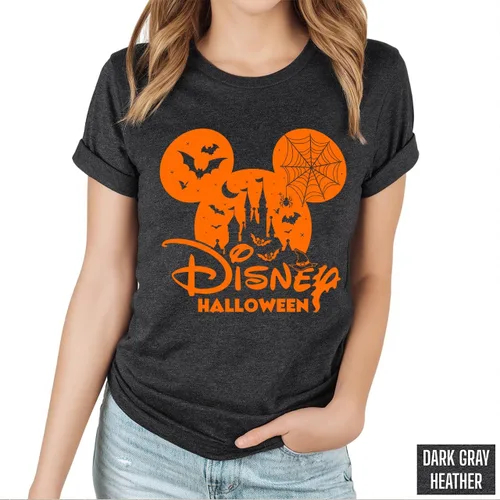 Vista 5 de Camisa familiar de vacaciones de Disney, camisas familiares de Mickey Minnie, camisetas a juego de Disney Halloween, camisetas familiares de Disney