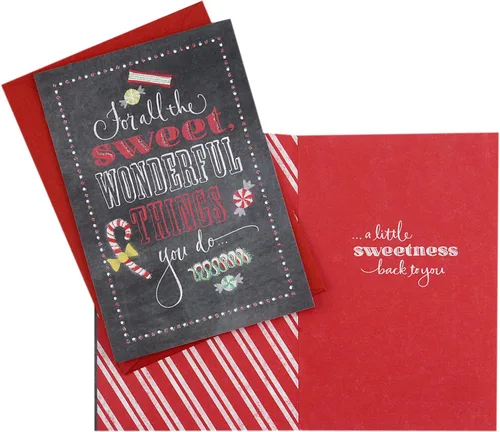 Vista 9 de Hallmark Surtido de tarjetas de Navidad para profesores o niñeras de niños (10 tarjetas con sobres) (2299XXM3012)