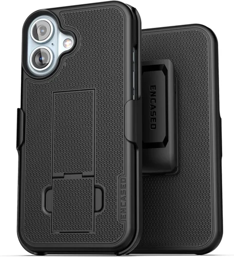 Vista 24 de Encased Funda para cinturón iPhone 11 con clip (Serie DuraClip) Funda ultradelgada con funda (Negro)