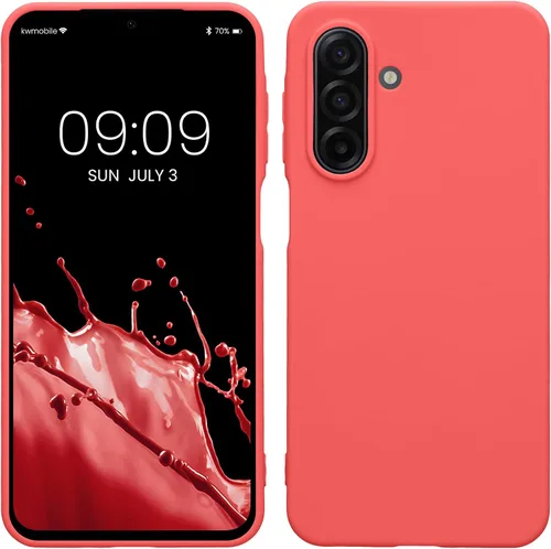 Vista 234 de kwmobile Funda compatible con Samsung Galaxy A12 - Funda protectora de silicona TPU suave y delgada - Azul Báltico