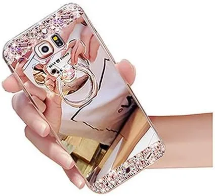 Vista 10 de Funda líquida para Samsung Galaxy S9 Plus, diseño de arena movediza con diseño de diamante 3D con purpurina brillante y estrellas flotantes