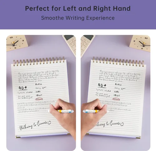 Vista 7 de Cuaderno de espiral superior 8.5x11 Cuaderno taquigráfico de 240 páginas Cuaderno de espiral con encuadernación superior Rayado para universidad