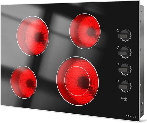 Vista 10 de Noxton Placa de cocina eléctrica de 110 V, 2 quemadores, estufa eléctrica enchufable de 12 pulgadas, uso integrado o sobre el mostrador, 9 niveles