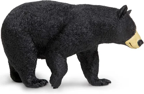Vista 7 de Safari Ltd. Figura de juguete de oso negro de América del Norte, figura detallada de modelo de plástico de 7.4 pulgadas, divertido juguete educativo