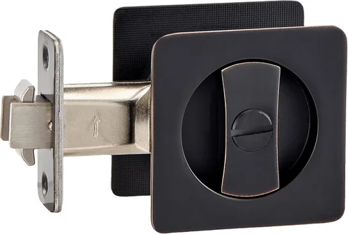 Vista 11 de Lethato Hardware para Puerta de Bolsillo Negro, Cerradura de Puerta de Bolsillo, Pestillo de Puerta de Bolsillo, Puerta de Bolsillo Mate Negra