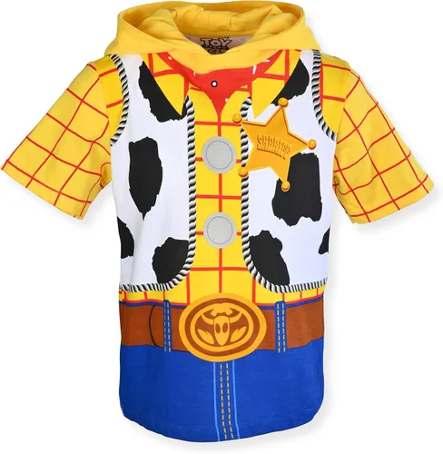 Vista 7 de Disney Toy Story - Camiseta con capucha para niños, diseño de Toy Story, diseño de Buzz Lightyear y Sheriff Woody
