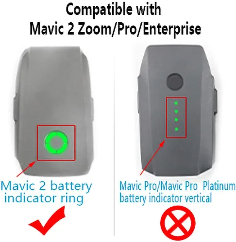 Vista 2 de Hanatora Mavic 2 Zoom/Pro - Cargador de pantalla LCD compatible con DJI Mavic 2 Zoom/Pro, 6 en 1 concentrador de carga rápida multiparalelo