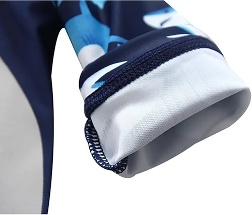Vista 5 de Traje de baño de una pieza con cremallera y gorro para bebés y niños pequeños