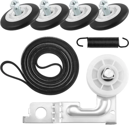 Vista 7 de DC97-16782A Piezas de secadora para Samsung Kit de repuesto de rodillo de secadora DV45H7000EW/A2 DV42H5000EW/A3 Incluye DC97-16782A Rodillo Secador