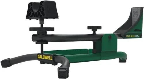 Vista 5 de Caldwell Lead Sled Solo Shooting Rest with Offset Frame, Recoil Reducing Pad, Adjustable Front Rest, Heavy-Duty Steel, for Range Shooting, Hunting
