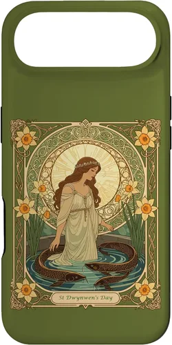 Vista 27 de Dwynwen's Well and Sacred Fish Case for iPhone 17